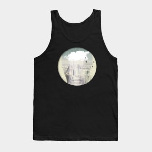 Raining in New York City Double Exposure Tank Top